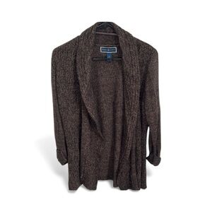 Karen Scott Women's Dark Brown Cardigan